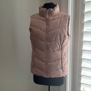Rose pink pufffer vest